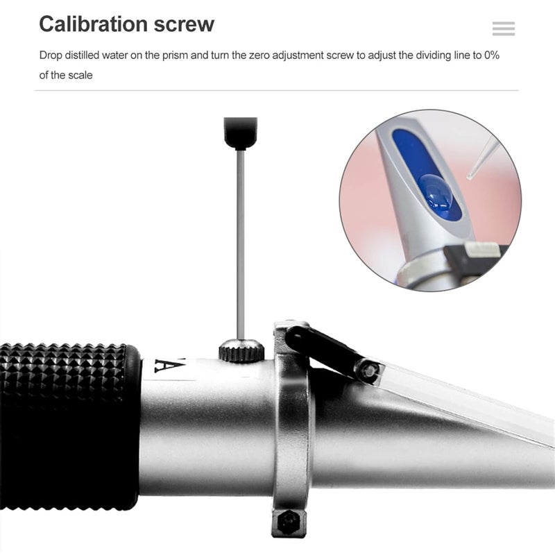 Refractometer, Hand Held Optical 4-in-1 Freezing Refractometer Concentration of Urea with ATC for Car Manufacturers Large Fleet - Image 4
