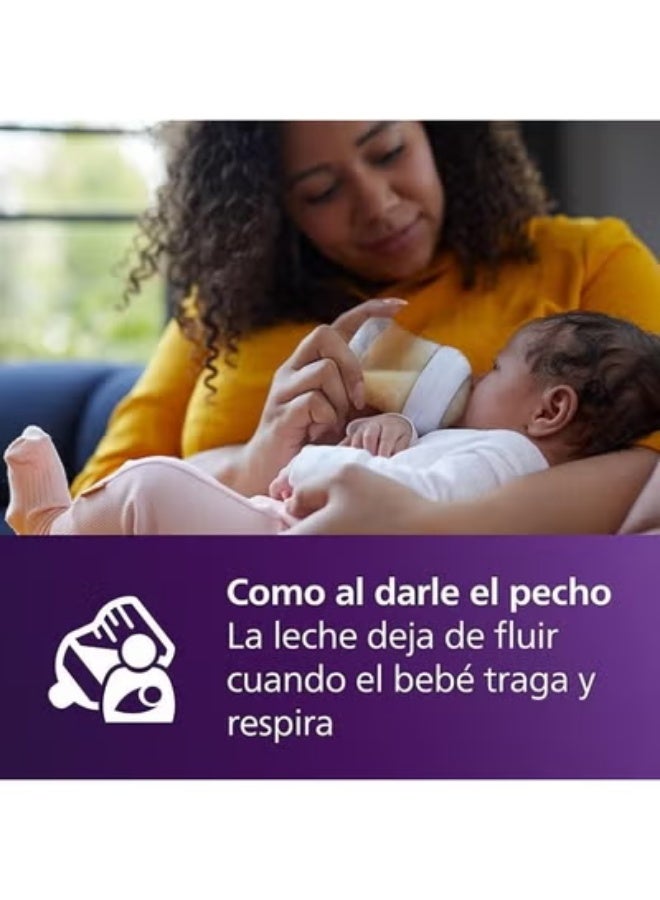 طقم ببرونة أطفال طبيعية أصلية – تدفق بطيء ومضادة للمغص لحديثي الولادة (قطعتين) - Image 4
