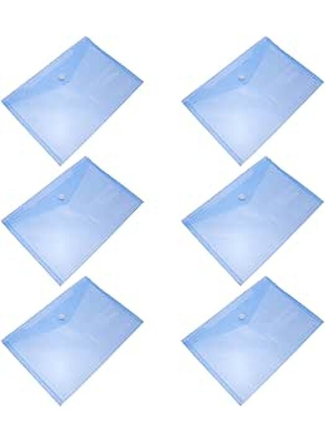 A5 Plastic Snap Button Document Bags 30pcs File Holders For Office School Home - Image 1