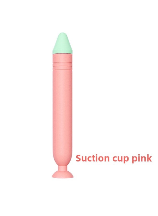 Children's Touch Screen Pen For Early Education Machine Learning Machine Children's Class Color Cartoon Point Touch Pen-Color:Suction Cup Pink  - Image 1