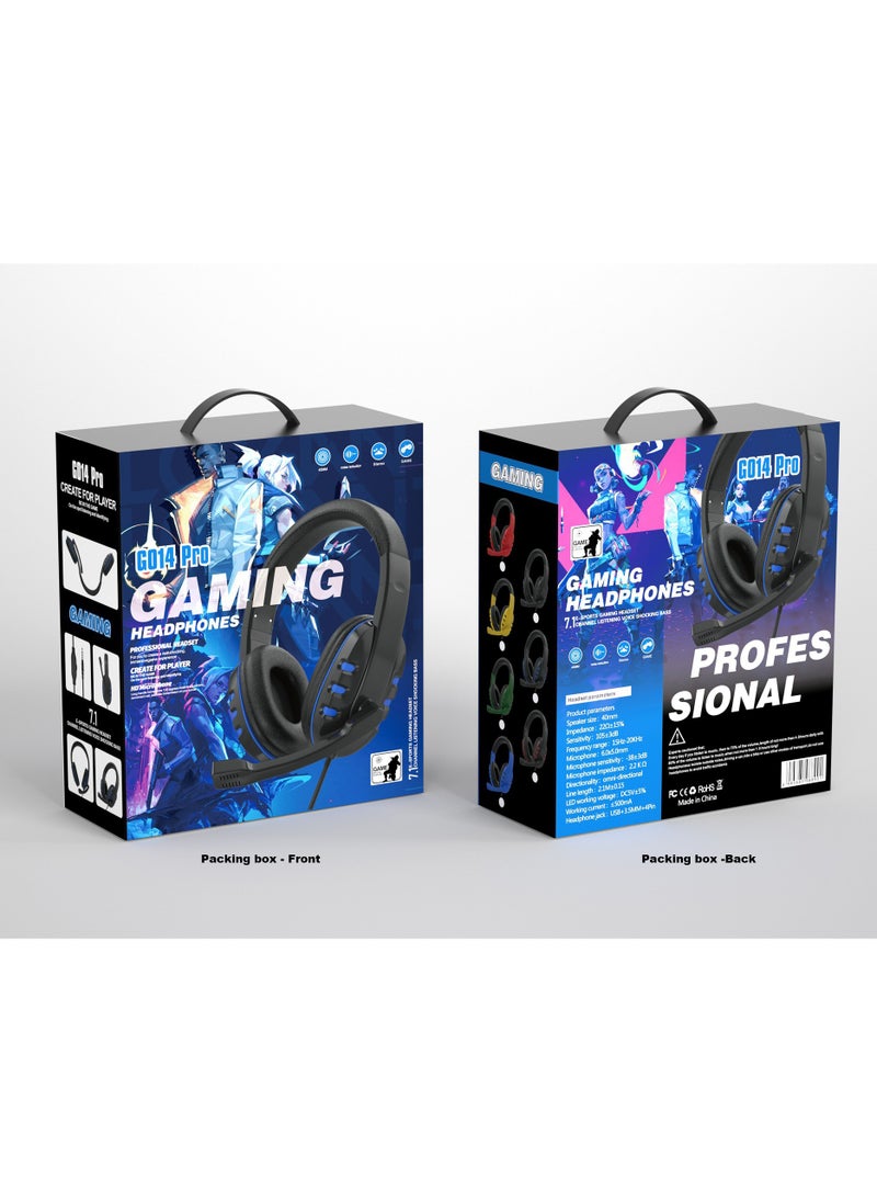 Generic - Over-Ear Gaming Wired Headphones With Mic For PS4 /PS5/XOne/XSeries/NSwitch/PC - Image 1