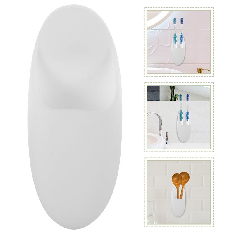 Wall Mounted Toothbrush Holder Strong Load Bearing Storage Rack For Electric Toothbrushes Organizer Space Saving - Image 3