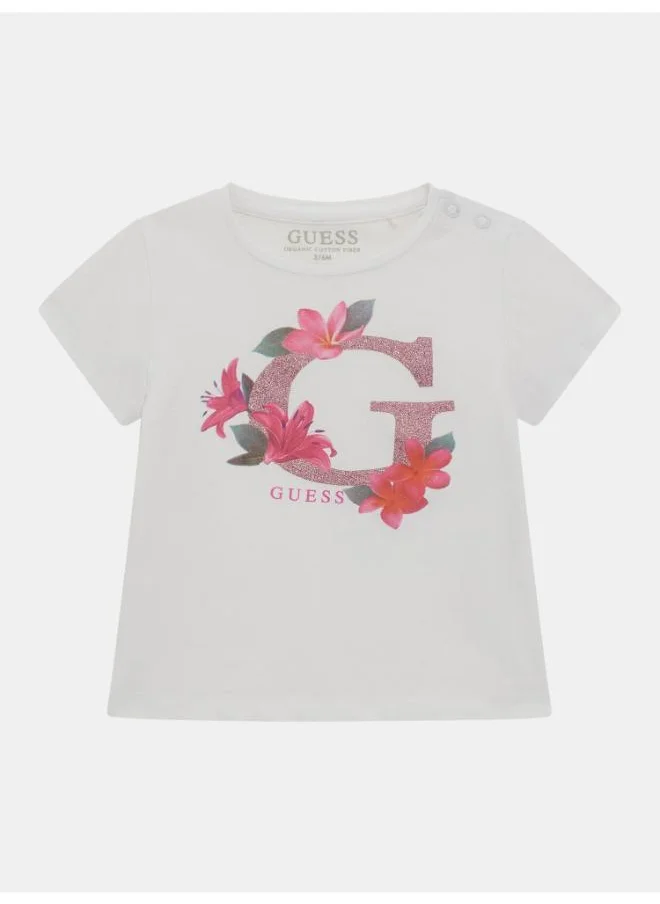 جس Kids Printed Crew Neck T-Shirt