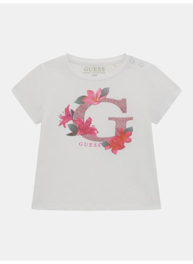 GUESS Kids Printed Crew Neck T-Shirt  - Image 1