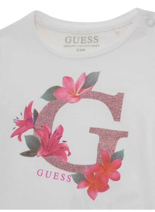 GUESS Kids Printed Crew Neck T-Shirt