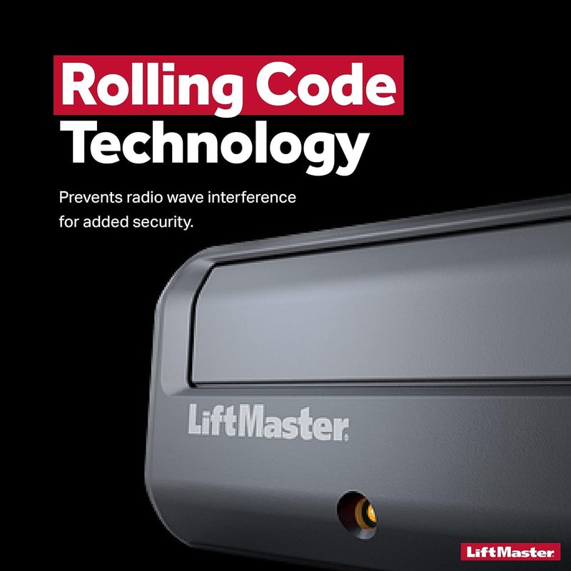 LiftMaster 891LM 1 Button Garage Door Opener Remote Control, Black - Image 4