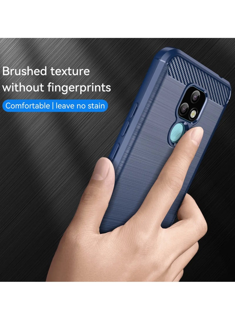 غطاء حماية خلفي أنيق من السيليكون لهاتف Lenovo K12 باللون الأزرق
