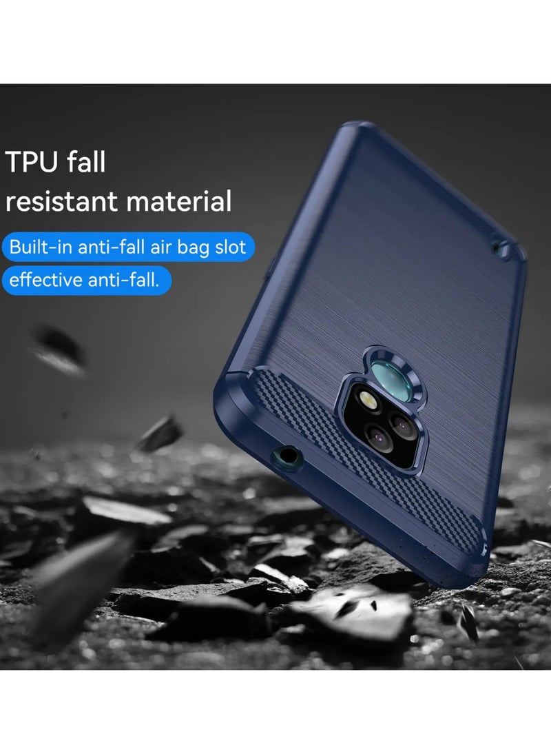 غطاء حماية خلفي أنيق من السيليكون لهاتف Lenovo K12 باللون الأزرق