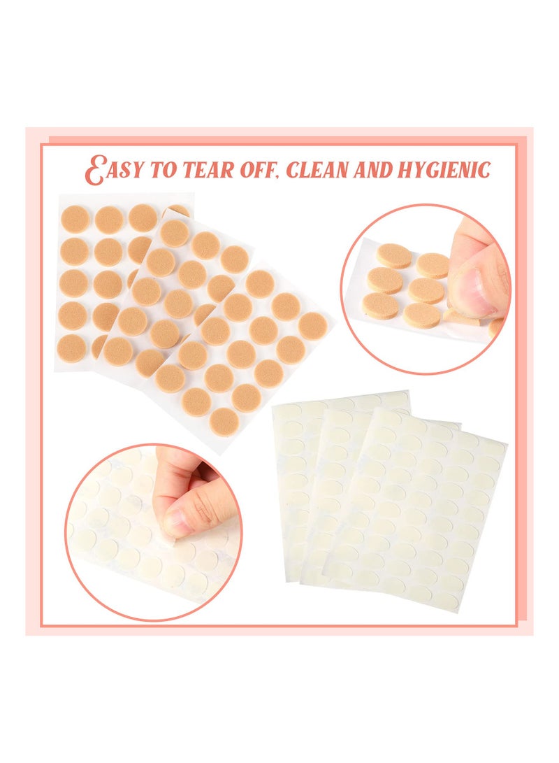 300 PCS Mixed Invisible Earring Support Patches, Waterproof Silicone Lifters for Heavy Earrings, White Earlobe Stabilizers, Comfortable and Discreet Earring Support Pads. - Image 2