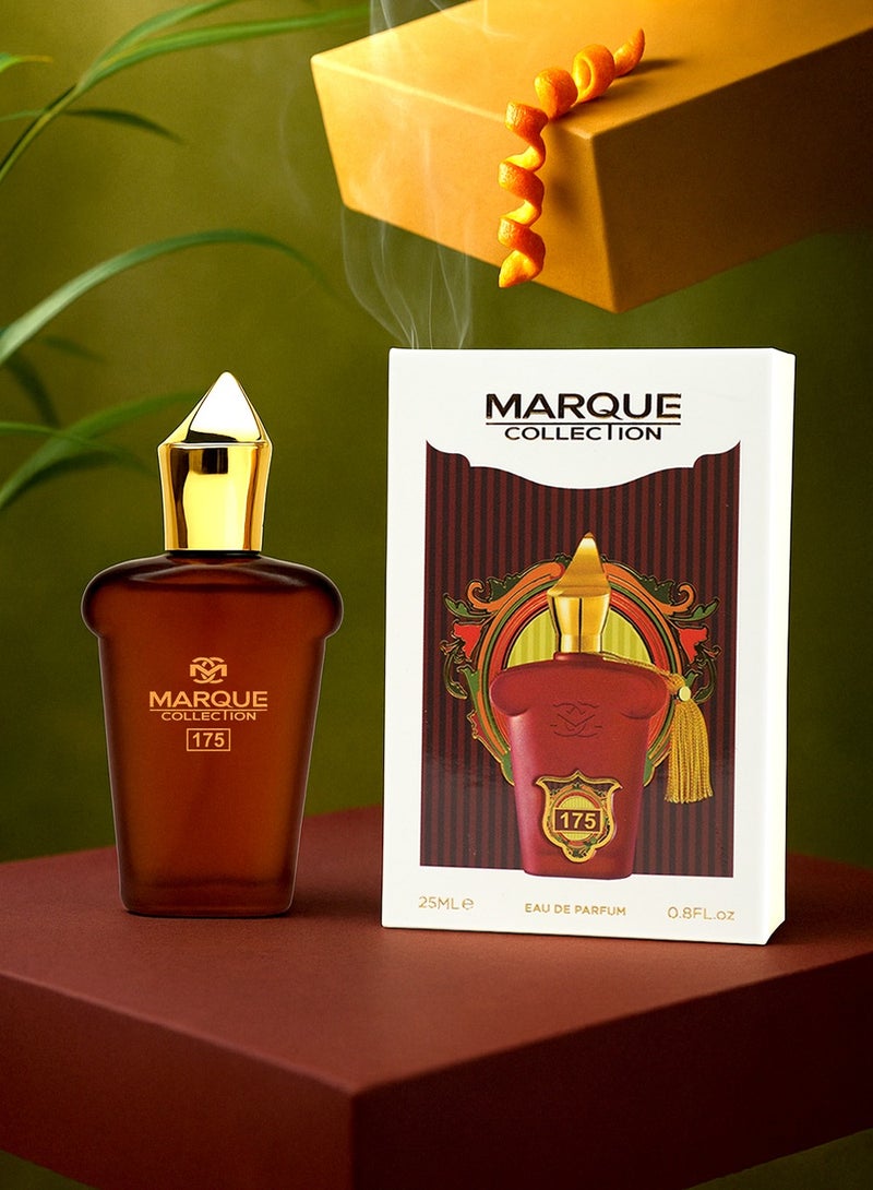 MARQUE COLLECTION Luxury Unisex Perfume | Marque Collection No. 175 | Long Lasting Perfume With Amber, Floral & Leather Notes | 25ml - Image 1