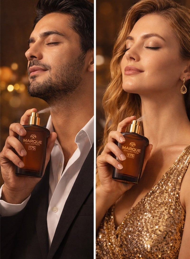 ماركيو كوليكشن عطر فاخر للجنسين | مجموعة مارك رقم ١٧٥ | عطر يدوم طويلًا بنفحات العنبر والزهور والجلد | ٢٥ مل - Image 3