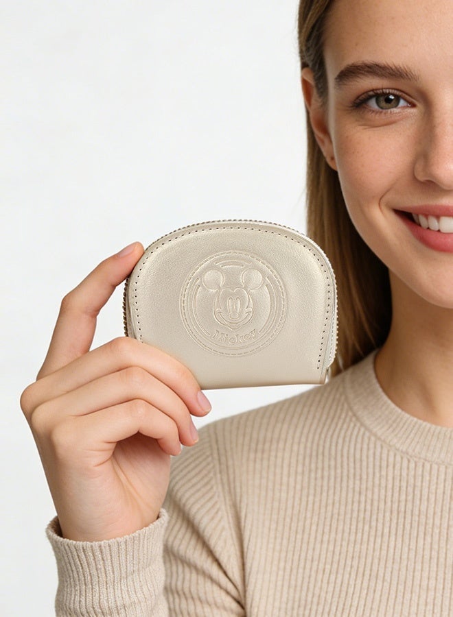 Disney Mickey Mouse Card Holder, Card Case, Women's Cartoon Wallet, Coin Purse, Zipper Closure - Image 2