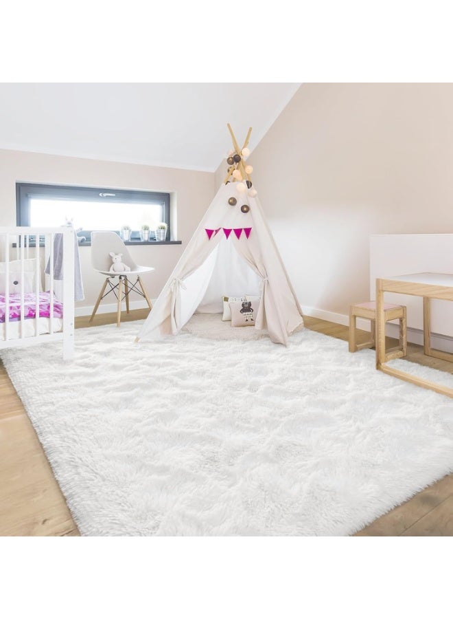 Carpet Living Room Soft Fluffy Area Carpet Bedroom Living Room Shaggy Washable Anti-Skid Comfortable Large Rugs Indoor Modern Home Decor Floor Carpet Multiple Sizes Available - Image 5
