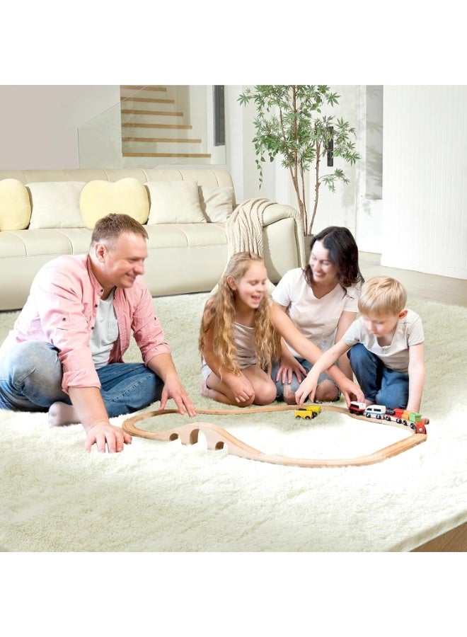 Carpet Living Room Soft Fluffy Area Carpet Bedroom Living Room Shaggy Washable Anti-Skid Comfortable Large Rugs Indoor Modern Home Decor Floor Carpet Multiple Sizes Available - Image 4