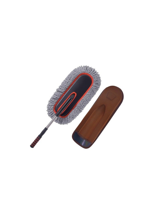 Car Duster, Extendable Long Handle Microfiber Car Duster Exterior Scratch Free Car Cleaning Tool, Car Dust Brush for Truck, Pickup, SUV, RV, Motorcycle, Boats and Home Cleaning - Image 1