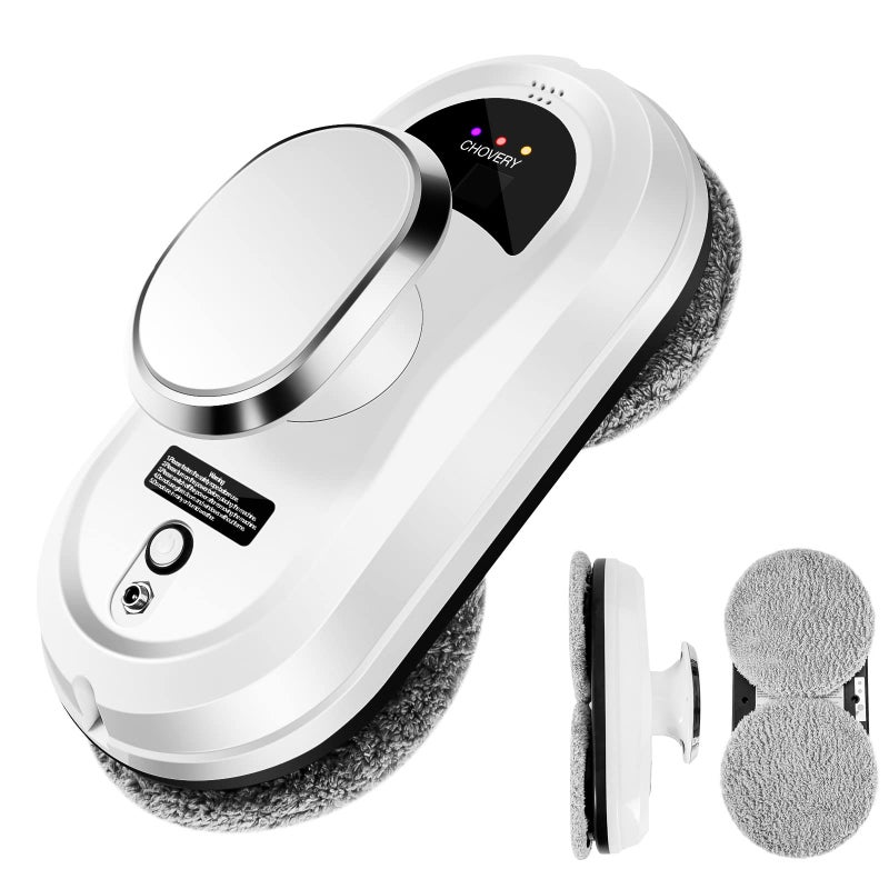 CHOVERY CL1 Robot Glass Cleaner Remote Control Deep Cleaning Intelligent Edge Detection System Suitable for Windows Tiles Bathrooms White