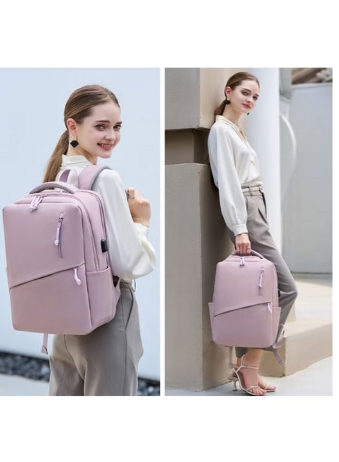 Majestic816 Women's Apptop Backpack with a modern and lightweight design - Water resistant with USB port for charging - Laptop fit up to 15.6 inches - Image 4