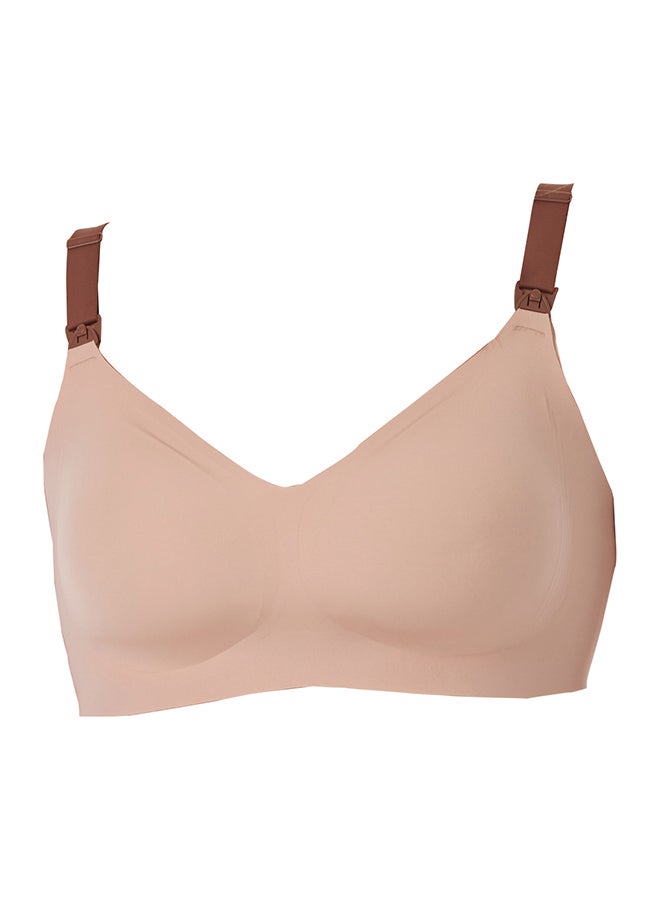 Momcozy Maternity & Nursing Bra - V Jelly Strip Lift Nursing Bra- Stylish - FB001 - Oyster Pink - XL - Image 3
