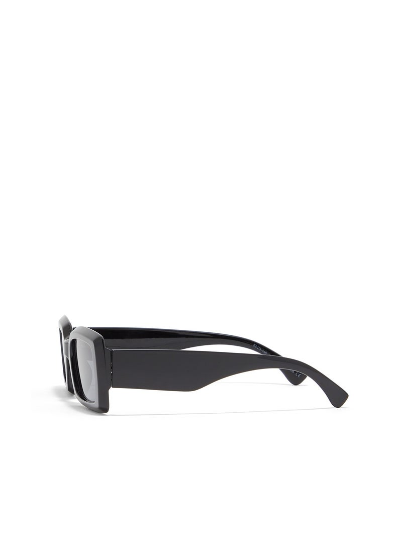 Blackout BlackOut ZEN Women's Rectangle Sunglasses with UV400 Protection - Black and Gray  - Image 3
