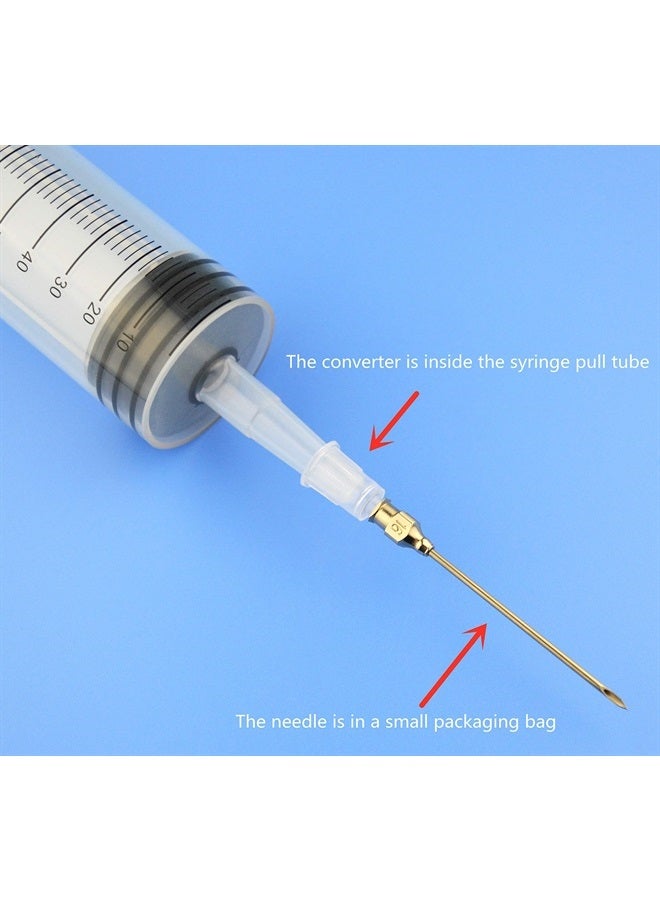 SHAOTONG 2Pcs-100ml syringe, 100cc syringes, Kitchen syringe glue syringe plastic syringe, large volume syringe with needle, dispensing syringes (100ml-B) - Image 4