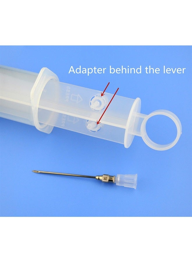 SHAOTONG 2Pcs-100ml syringe, 100cc syringes, Kitchen syringe glue syringe plastic syringe, large volume syringe with needle, dispensing syringes (100ml-B) - Image 5