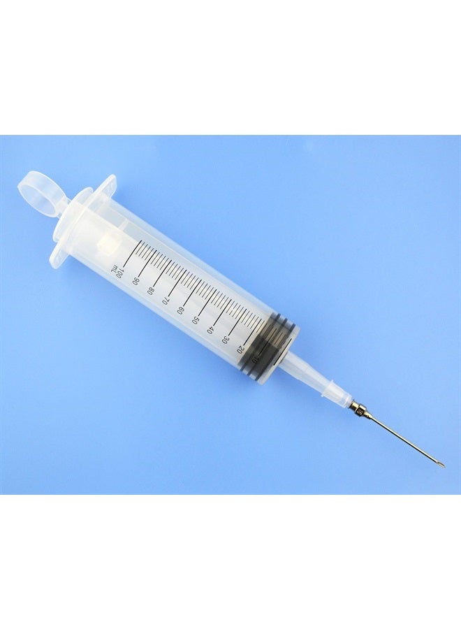 SHAOTONG 2Pcs-100ml syringe, 100cc syringes, Kitchen syringe glue syringe plastic syringe, large volume syringe with needle, dispensing syringes (100ml-B) - Image 3