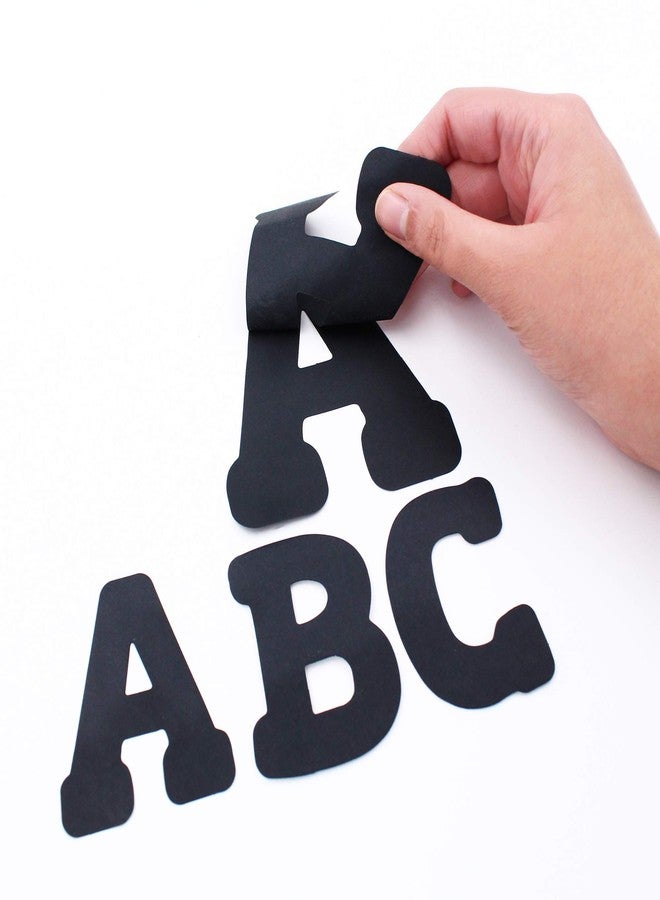 ArtSkills Poster Letters 4” Paper Letters for Poster Board Projects, Classroom Bulletin Boards, Sign Making Supplies, Black/White, 190 Pieces - Image 5