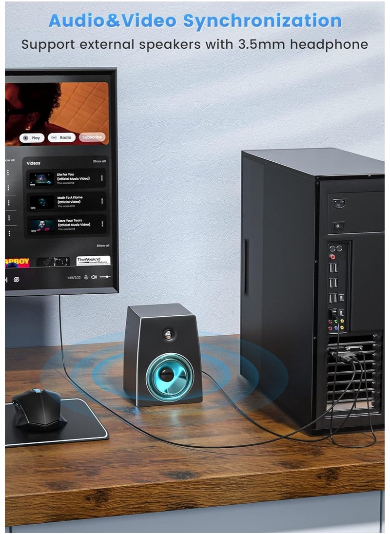 ماركة غير محددة محول VGA إلى HDMI مع دعم الصوت  - Image 4