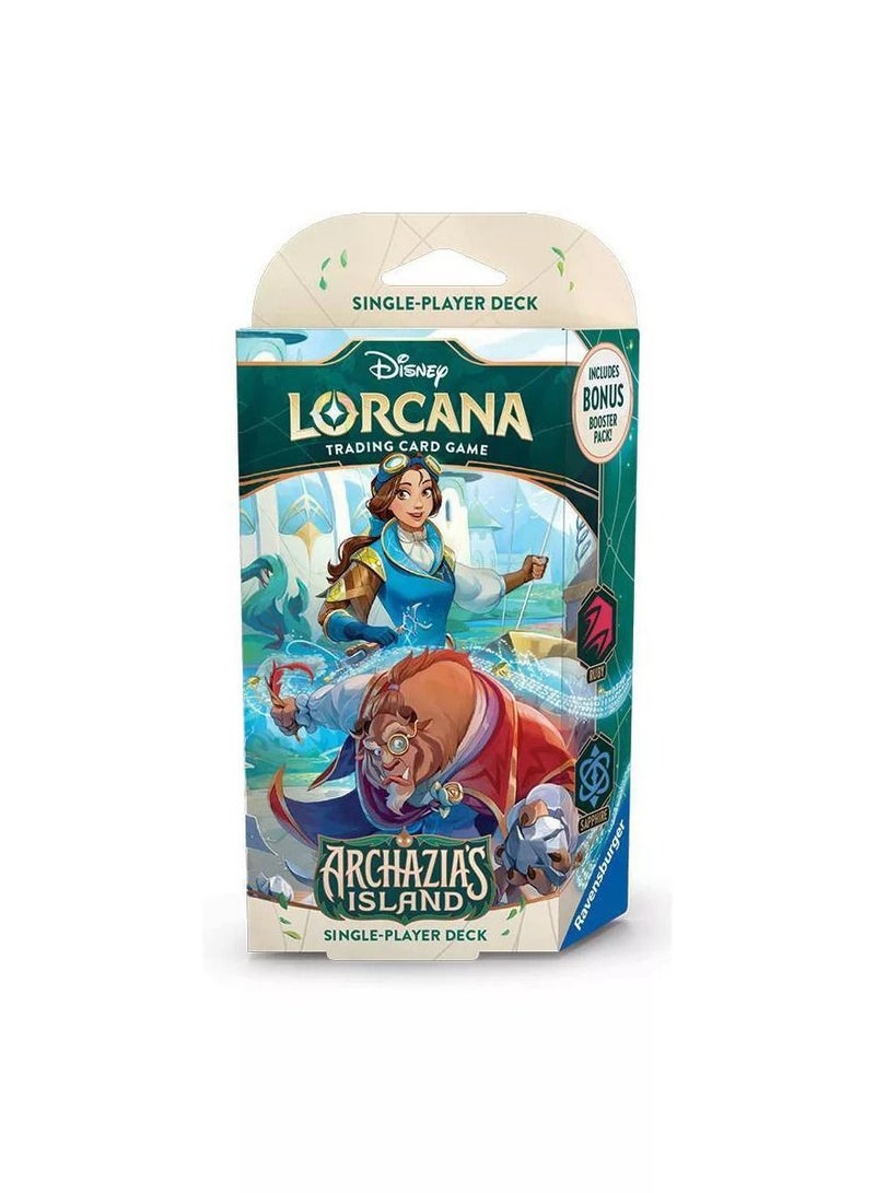 curveball Disney Lorcana TCG :Archazia's Island - Ruby & Sapphire Deck - Image 1