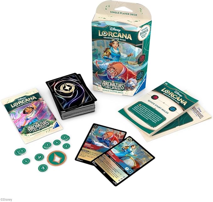 curveball Disney Lorcana TCG :Archazia's Island - Ruby & Sapphire Deck - Image 2