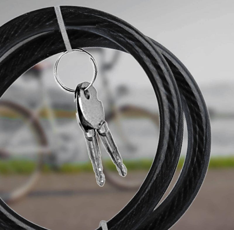 AUTOGUYS Heavy Duty Cable Lock Anti Theft Lock for Multipurpose use for Bike, Cycle Lock, Helmet Lock - Image 3