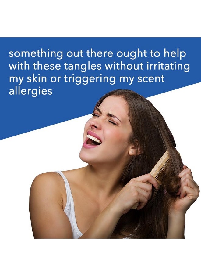 FRAGFRE Detangler Plus Styling Hair Spray 8 Oz Heat Protectant And Blowout Spray Leave In Conditioner For Sensitive Skin Fragrance Free Hypoallergenic Unscented Anti Frizz Vegan Cruelty Free  - Image 2