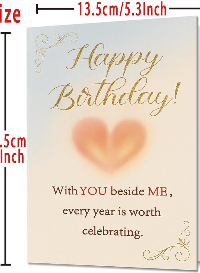 Mcduldul Romantic Birthday Cards Gifts for Husband Wife Boyfriend Girlfriend Couple, Funny Birthday Decoration for Men Women Him Her - Image 4