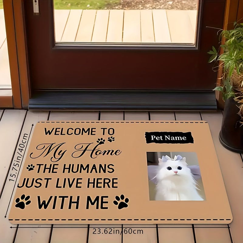 Personalized Pet Photo Carpet 80x120cm Non Slip Flannel Living Room Gift - Image 2