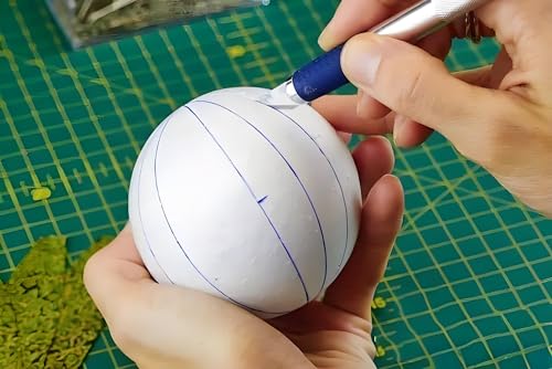 Crafare 3 Inch White Craft Foam Balls Bulk 40 Pack Smooth Polystyrene Round Foam Balls for Holiday Crafts Drawing and School Modeling DIY Projects Ornaments Decorations - Image 2
