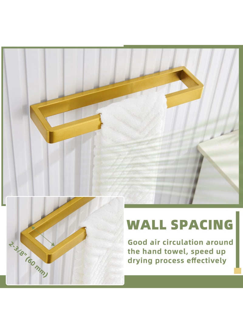 APLusee APLusee Brushed Gold Towel Bar  304 Stainless Steel Towel Rack  Wall Mounted  - Image 5