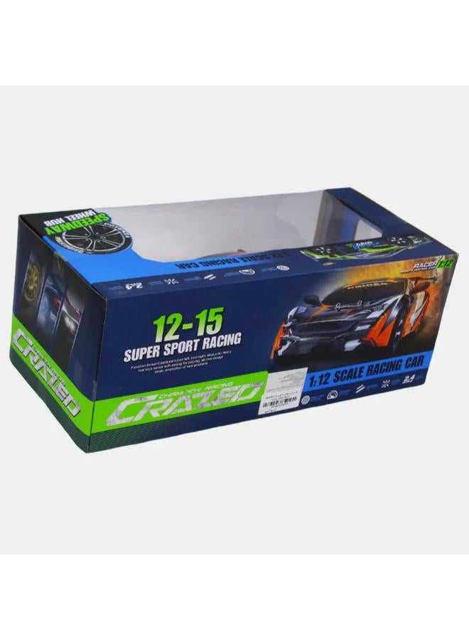 High-Speed RC Drift Racing Car – Remote Control Toy for Kids (Orange) - Image 2