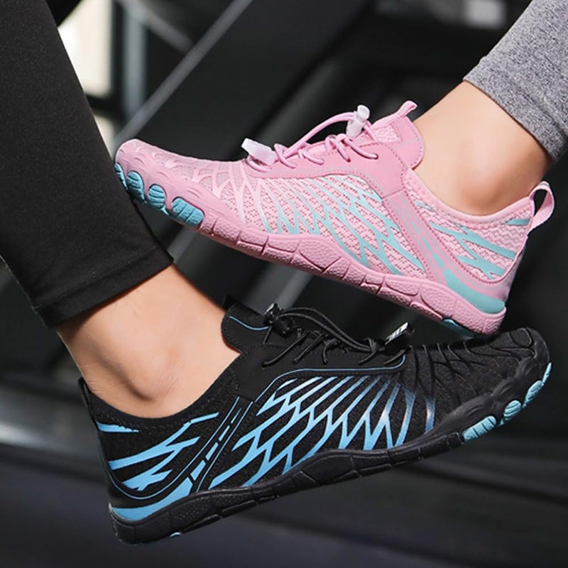 ELETON Hike Barefoot Shoes Womens Men Footwear,Pro-Healthy&Non-Slip Water Shoe for Women Men, Wide Toe Running Shoes Boots Sneakers Unisex Blue - Image 5