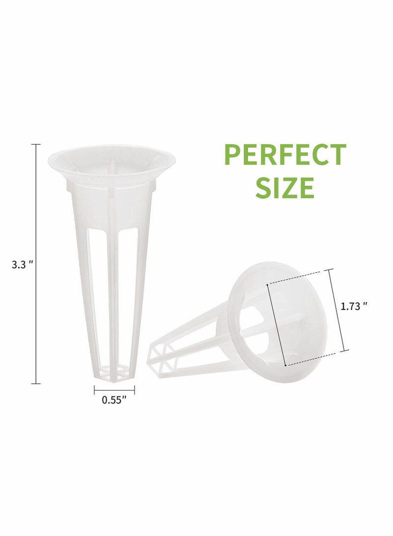 SOLARAE Grow Baskets for Hydroponic Growing System, Seed Pod Basket Made of Durable Plastic, Plant Growing Containers for Hydroponics, Lightweight Economy Plant Baskets 50Pcs - Image 4