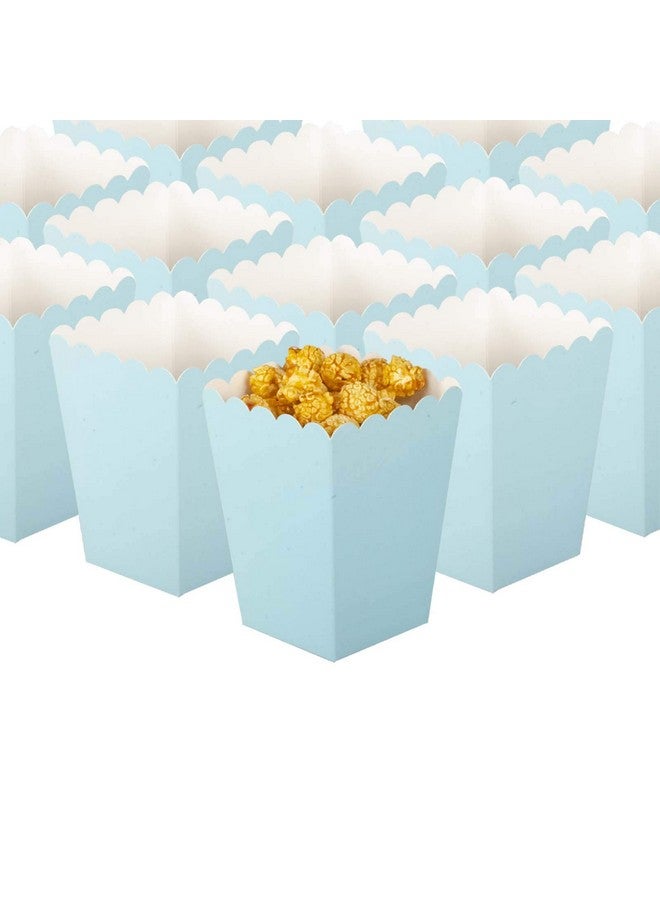 GAKA Baby Blue Popcorn Boxes Mini Paper Popcorn Boxes Set Of 36 Cardboard Container，For Party Supplies - Image 1