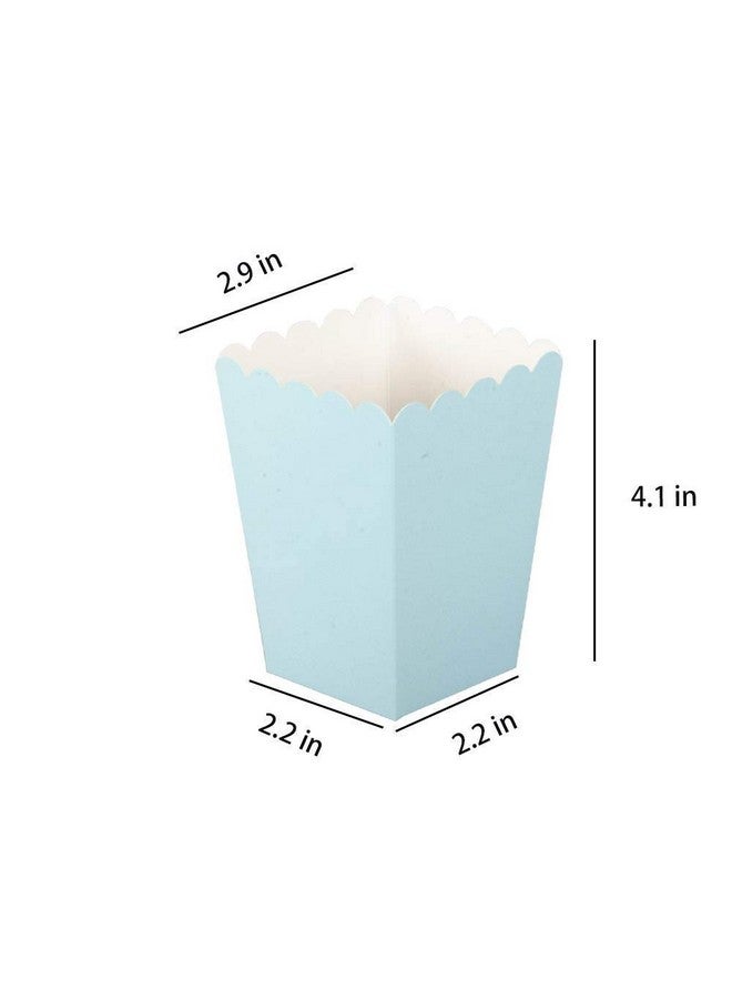 GAKA Baby Blue Popcorn Boxes Mini Paper Popcorn Boxes Set Of 36 Cardboard Container，For Party Supplies - Image 2