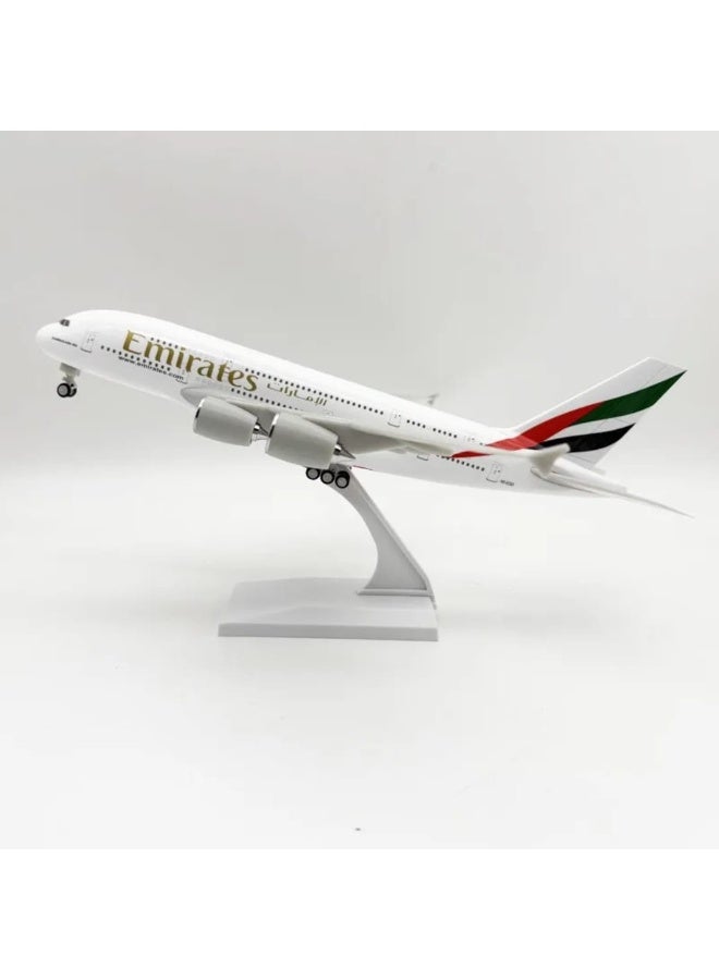 Emirates 30cm Diecast Airplane Model – Collectible Aircraft Toy with Stand – Ideal for Aviation Enthusiasts and Kids Airplane models child birthday gift Christmas gift plane models - Image 1