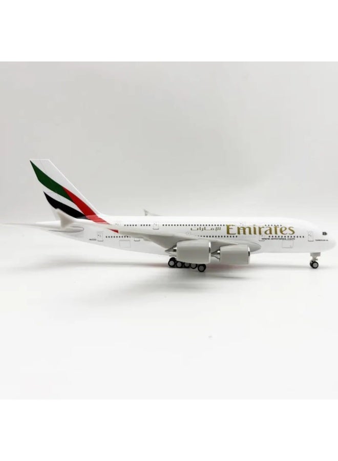 Emirates 30cm Diecast Airplane Model – Collectible Aircraft Toy with Stand – Ideal for Aviation Enthusiasts and Kids Airplane models child birthday gift Christmas gift plane models - Image 2