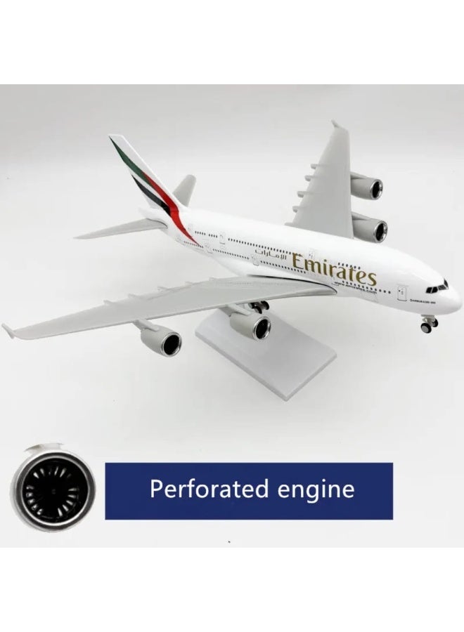 Emirates 30cm Diecast Airplane Model – Collectible Aircraft Toy with Stand – Ideal for Aviation Enthusiasts and Kids Airplane models child birthday gift Christmas gift plane models - Image 3