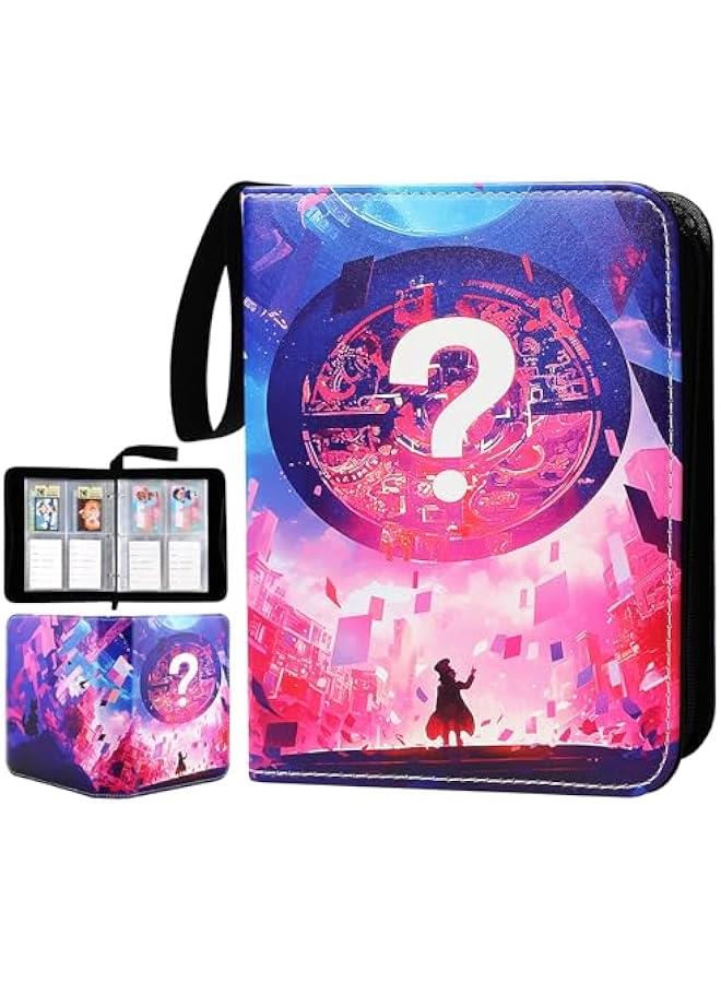 Arabest Card Binder for Skullpanda Labubu Blind Box- 200 Pockets Blind Box Card Ablum with 200 PCS Personalized Memory Cards, Mini Figure Collectible Card Collector Cards Holder for Blind Box Cards Collection  - Image 1
