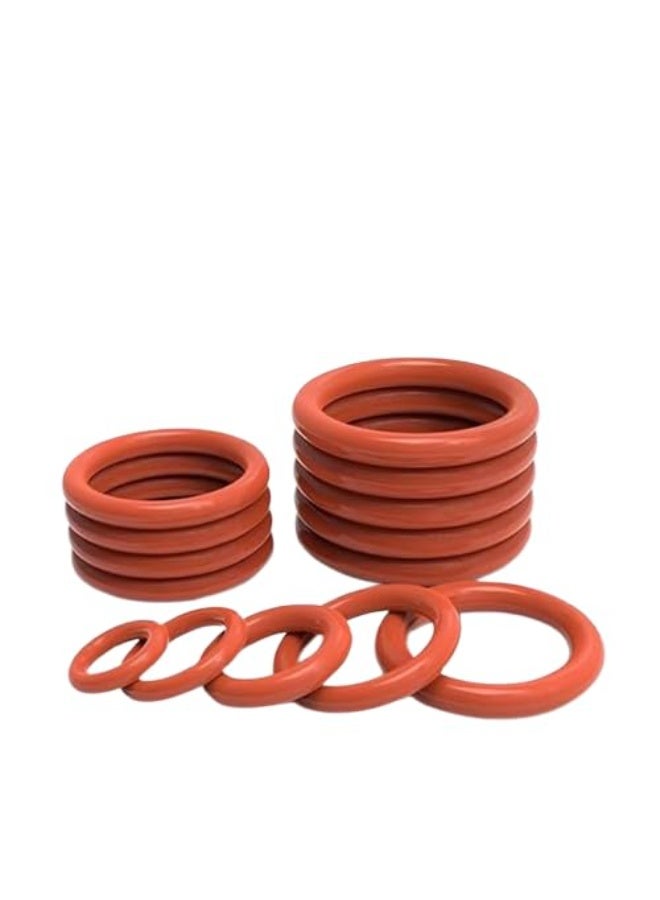 ماى سوق  مجموعة حلقات منع التسرب (O-Ring) من MySouq لتمديدات المياه (حمراء، 351 قطعة) - Image 1