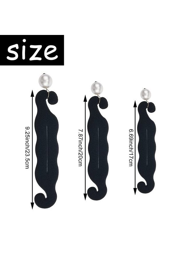 DonLeeving 3 PACK Pearl Hair Bun Maker for Women Lazy Hair Curler Bun Clips Magic Beauty Hair Hairstyle Foam Sponge Donut Maker Ponytail Bun Maker Twister Hairstyle Styling Tool Accessories  - Image 2