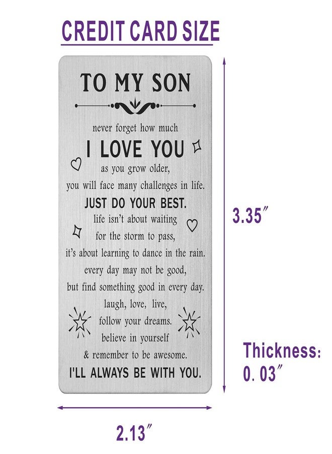 TANWIH Gifts for Daughter - I Love You Daughter Wallet Card - Daughters Birthday Graduation Mothers Day Card from Mom Dad - Image 5