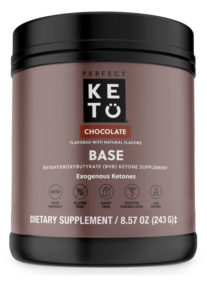 Perfect Keto Exogenous Ketones Powder Bhb Betahydroxybutyrate Salts Supplement Best Fuel For Energy Boost Mental Performance Mix In Shakes Milk Smoothie Drinks For Ketosis Chocolate 857 Oz 243 Grs  - Image 2