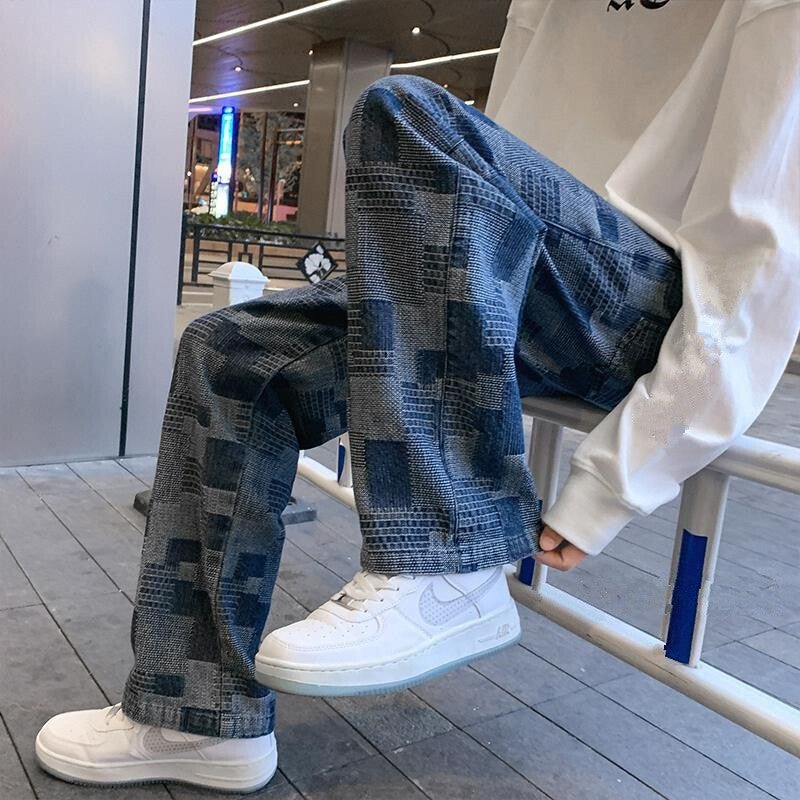 Unisex Classic Denim Jeans Loose Fit Daily Outdoor Wear - Image 4